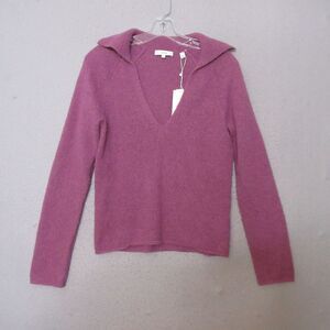 Vince Sweater  Small Purple‎ Alpaca Wool Blend Collared Contemporary NWT